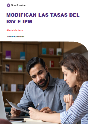 Modifican las tasas del IGV e IPM.